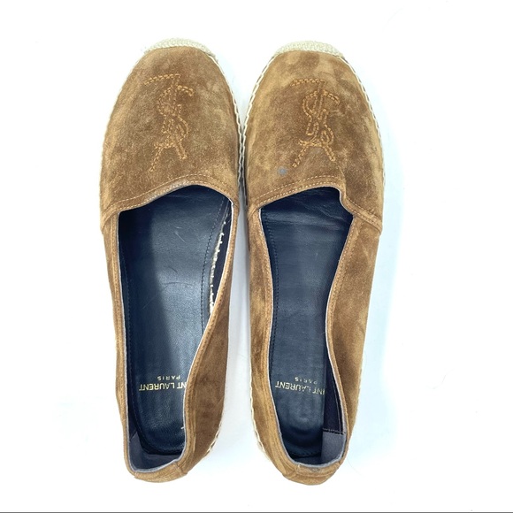 SAINT LAURENT brown suede espadrilles, 38.5 - Picture 5 of 13